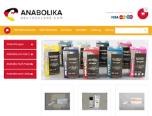 Tablet Screenshot of anabolika-deutschland.com